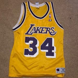 Vintage Champion NBA Lakers O’Neal Jersey